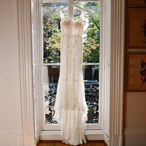 Justin Alexander Cassandra Wedding Dress Ivory Size 4
